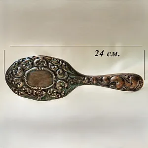 Антикварный Дамский набор для туалетного столика - 4 предмета, Серебро, Англия - начало ХХ века. 