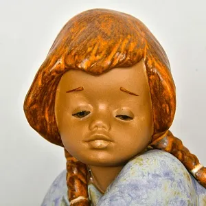 Коллекционная  Фарфоровая статуэтка «Ленивый день», Lladro серия Грес, Испания.