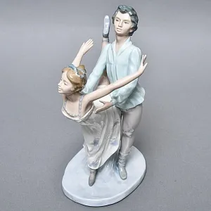 Коллекционная Фарфоровая статуэтка «Балетная пара. Танец», Nao by Lladro Испания, 80-е гг.