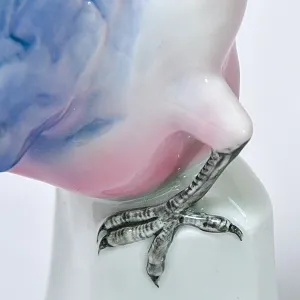 Антикварная Фарфоровая Статуэтка «Птица - Зимородок». Karl Ens Германия, первая половина ХХ века.