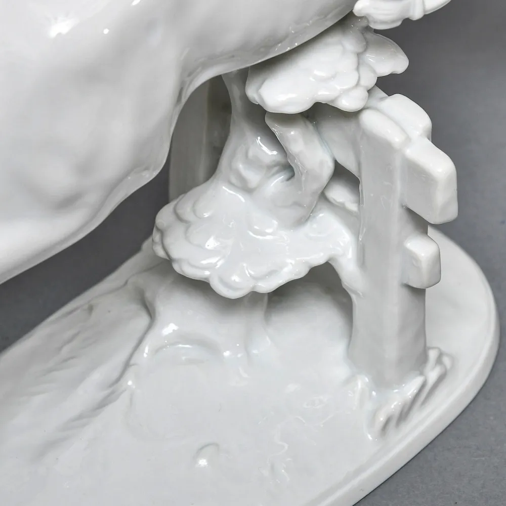 Коллекционная Фарфоровая статуэтка «Наездница. Женский Конкур», ROSENTHAL Германия, 1938 - 1948 годы.