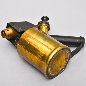 Редкость! Винтажная Бензиновая Горелка - Паяльная Латунная Лампа, Германия -50 гг.