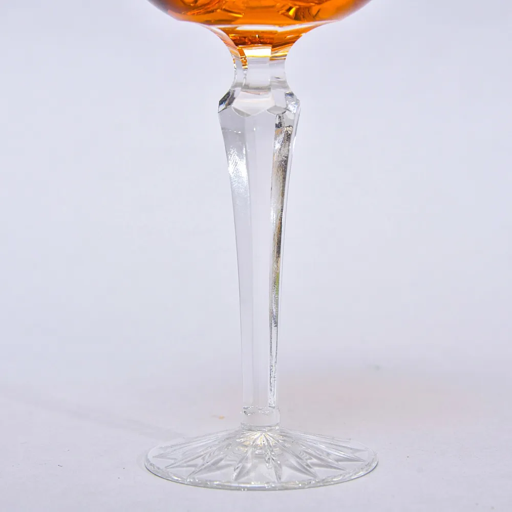 Бокал для Вина из Цветного Хрусталя, Annahütte Германия, 60 -е годы ХХ века.