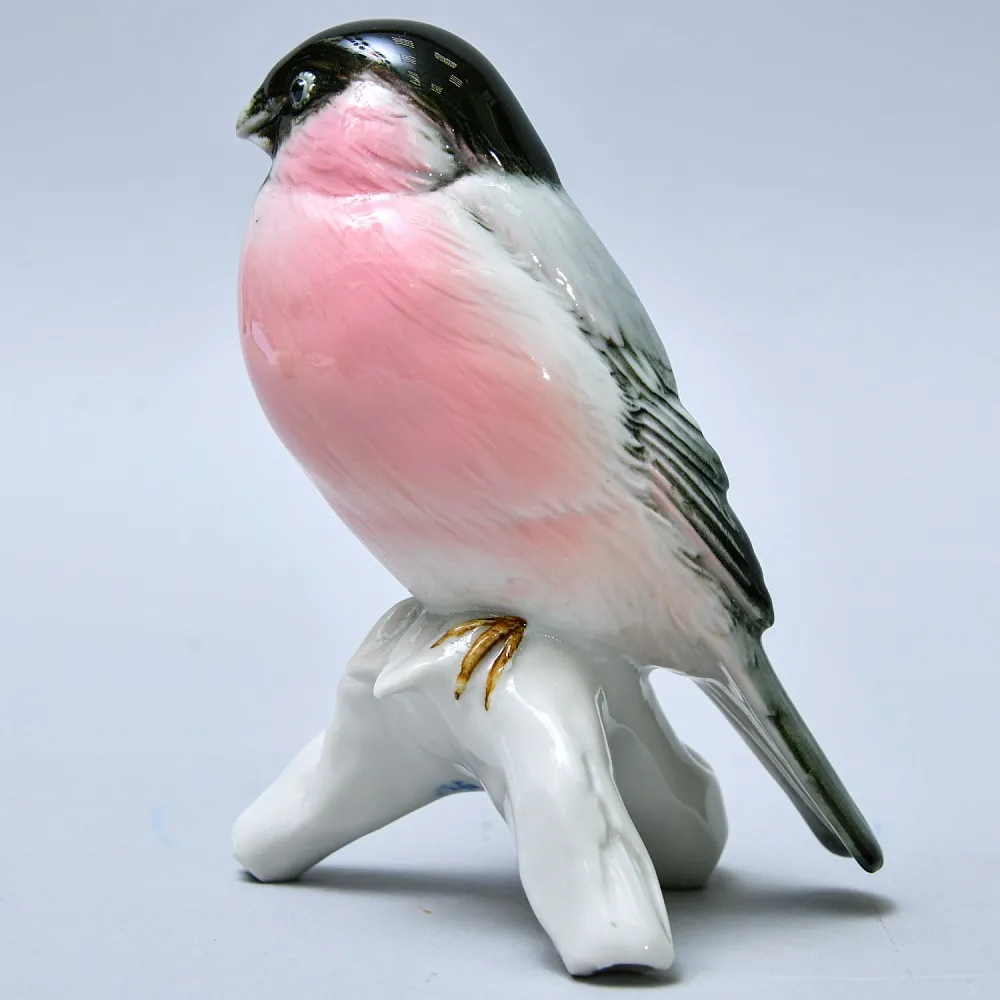 Редкость! Фарфоровая статуэтка «Снегирь», Karl Ens  Германия, 50-е годы ХХ века.