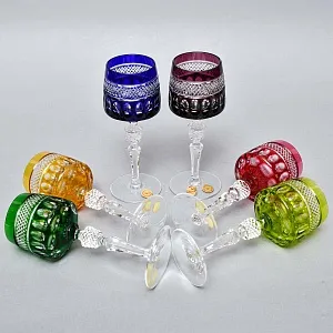 Набор Хрустальных Бокалов для вина серия «BRISTOL», NACHTMANN Германия, 70 -е годы ХХ века. 