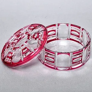 Шкатулка - Конфетница - Орешница Хрусталь VAL SAINT LAMBERT (Вал Сант Ламберт) Бельгия.