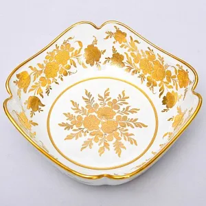 Винтажное Сервировочное Блюдо - Фруктовница «Золотые розы», Фарфор Limoges Франция.