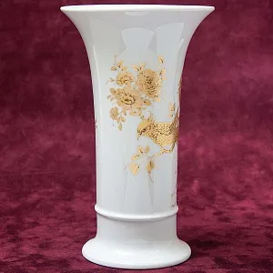 Коллекционная Фарфоровая Ваза «Райские птицы» KAISER Германия - 1970 год.