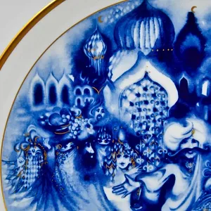 Коллекционная Фарфоровая Тарелка - Блюдо «Сказки Шахерезады - Халиф Багдада», MEISSEN Германия - 1983 год.