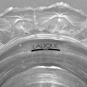 Хрустальная Конфетница - Орешница - Мелочёвница, Lalique Франция, 70-е годы ХХ века. 