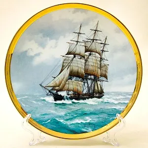 Коллекционная Тарелка «Парусные Корабли - SOVEREIGN OF THE SEAS» Фарфор США, The FRANKLIN MINT -1987г.