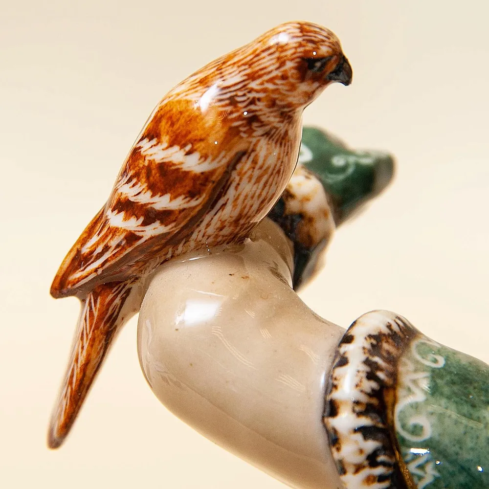 Авторская Коллекционная Фарфоровая Статуэтка «Охотник - Соколиная охота», Россия.