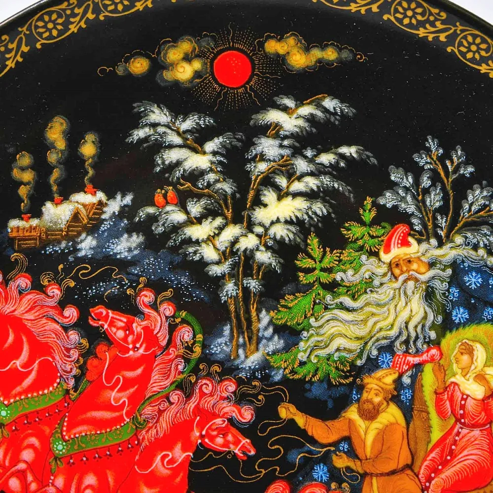 Коллекционная Тарелка «Сказка - МОРОЗКО» Фарфор - ЛФЗ, СССР - 1990 год.