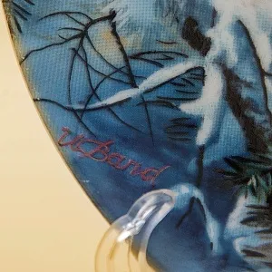 Коллекционная Тарелка «Синички в еловых ветках» Фарфор, Hutschenreuther, Германия -1992 год.