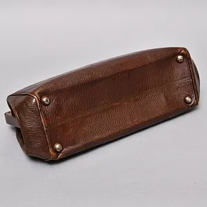 Старинная Дорожная Сумка - Саквояж, кожа, Западная Германия начало ХХ века.