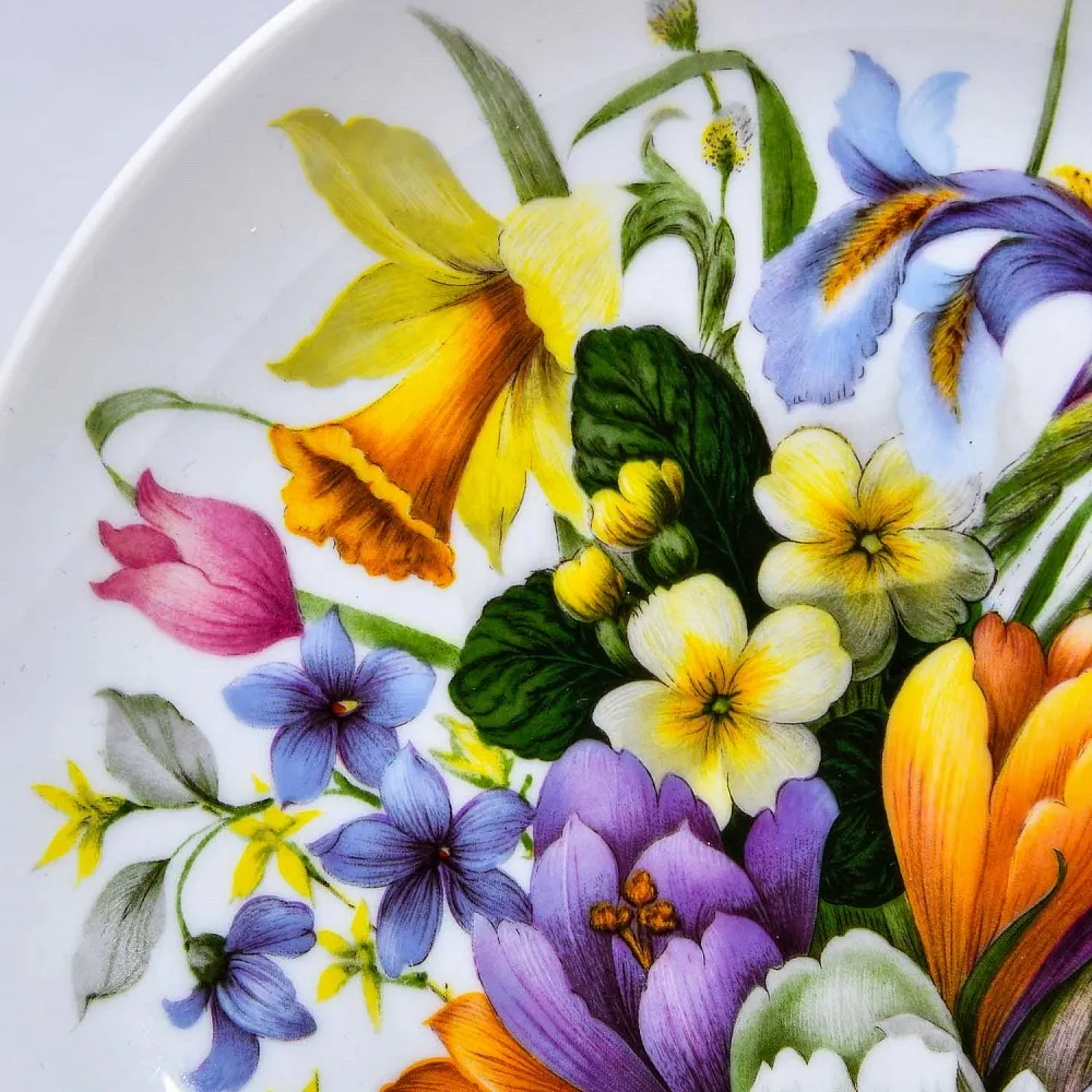 Коллекционная Фарфоровая Тарелка «Весенний букет», KAISER Германия, 1970 - 1990 года.