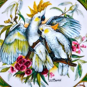 Редкость! Коллекционная Тарелка «Какаду» Фарфор, Hause Schirnding, Германия - 1994 год.