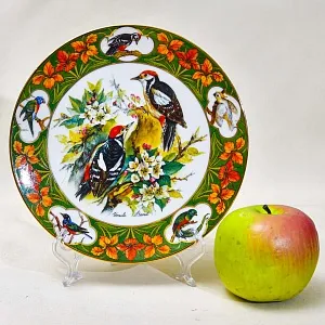 Редкость! Коллекционная Тарелка «Дятел» Фарфор, Hause Schirnding, Германия - 1994 год.