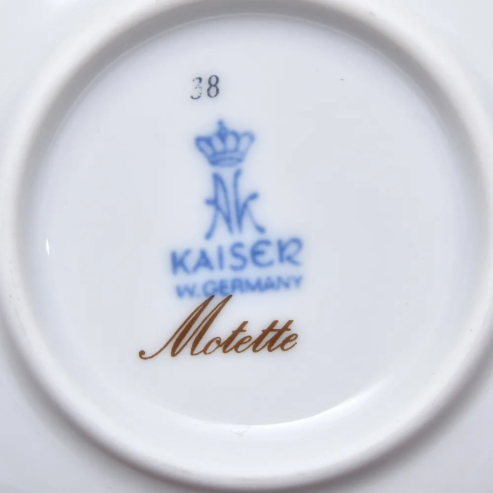 Коллекционная Кофейная Пара из коллекции «Motette», фарфор KAISER Германия, 1979 - 1990 годы.