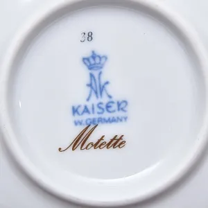 Коллекционная Кофейная Пара из коллекции «Motette», фарфор KAISER Германия, 1979 - 1990 годы.