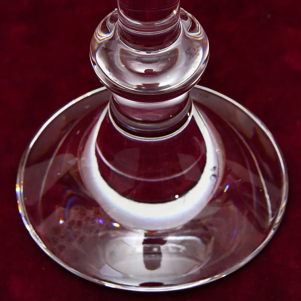 Два Больших Хрустальных Подсвечника VAL SAINT LAMBERT Бельгия, 60 -е годы ХХ века.