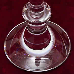 Два Больших Хрустальных Подсвечника VAL SAINT LAMBERT Бельгия, 60 -е годы ХХ века.