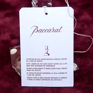 Редкость! Хрустальный Подсвечник БАККАРА / BACCARAT, Фрация, 70 -е годы ХХ века.