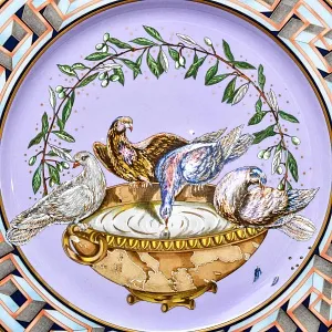 Коллекционная Тарелка - Блюдо «Мир и Благополучие» Фарфор, VERSACE, Rosenthal Германия -1997 год. 