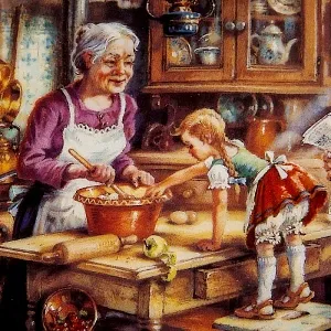 Коллекционная Тарелка «ПИРОГ» Фарфор, Weimar Porzellan Германия -1993 год. 