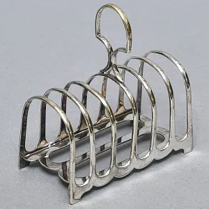 Винтажная Металлическая Подставка для Тостов, SHEFFIELD Англия - середина ХХ века.