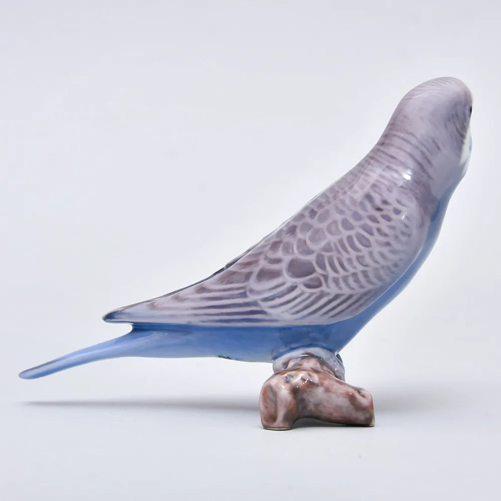 Авторская Фарфоровая статуэтка «Волнистый попугай», Bing&Grøndahl Дания,  1970 - 1983 гг.