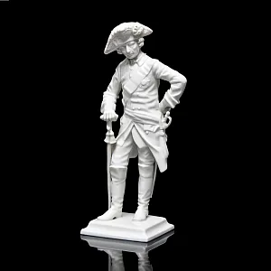 Авторская Фарфоровая статуэтка «Старый Фриц. Король Пруссии Фридрих II», Hutschenreuther Германия.