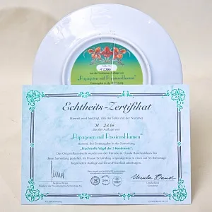 Редкость! Коллекционная Тарелка «Попугай» Фарфор, Hause Schirnding, Германия - 1994 год.