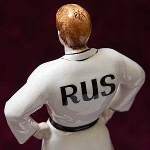 «Борец Дзюдо» - Авторская Коллекционная Фарфоровая Статуэтка, Россия.