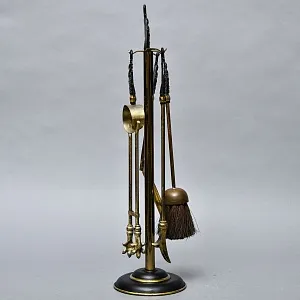 Набор Инструментальных Принадлежностей «Паруса Виктории» для Камина или Печи, на Подставке. Англия.