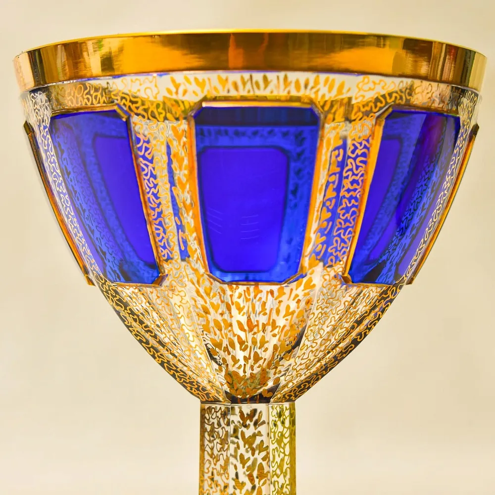 Креманка - Ваза - Орешница «Голубой Сапфир», ERNST WITTIG, Германия.