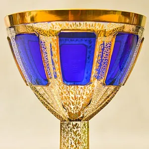 Креманка - Ваза - Орешница «Голубой Сапфир», ERNST WITTIG, Германия.