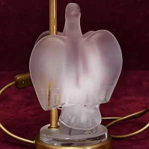 Электрическая Настольная Лампа - Светильник «ARIANE»,  Хрусталь Laligue Франция.