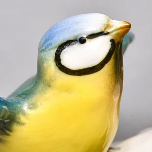 Пара Птиц - Фарфоровая Статуэтка «Синички на ветке», Карл Энс / Karl Ens, Германия 50 гг.