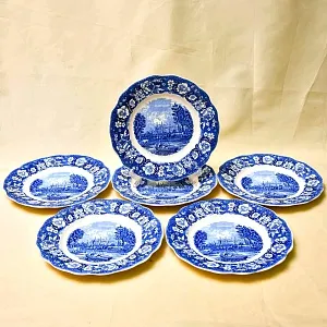 Столовый сервиз - Набор Фарфоровых Тарелок «Итонский колледж», Staffordshire Англия середина ХХ века.