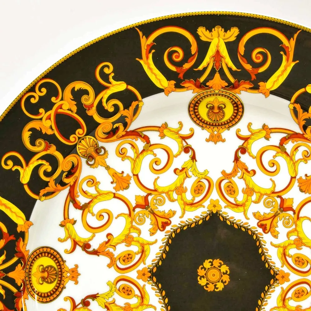 «БАРОККО» - Коллекционная Фарфоровая Тарелка - Блюдо, VERSACE, Rosenthal Германия - 1990 год.