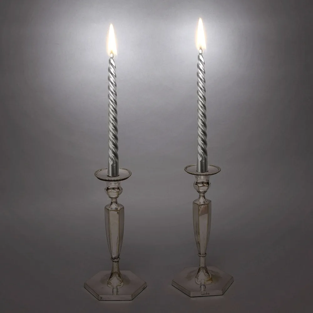 Пара Больших Антикварных Канделябров Подсвечников Silverplated, SHEFFIELD Англия начало ХХ век.