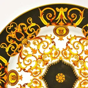 «БАРОККО» - Коллекционная Фарфоровая Тарелка - Блюдо, VERSACE, Rosenthal Германия - 1990 год.