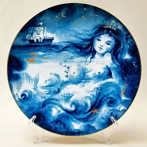 Коллекционная Тарелка - Блюдо «РУСАЛОЧКА» Фарфор, MEISSEN / МЕЙСЕН Германия -1983 год.