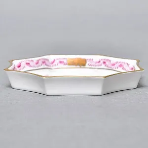 Небольшая Тарелочка - Мелочевница - Блюдечко «APPONYI PURPUR», Фарфор HEREND Венгрия. 