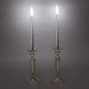 Пара Больших Антикварных Канделябров Подсвечников Silverplated, SHEFFIELD Англия начало ХХ век.