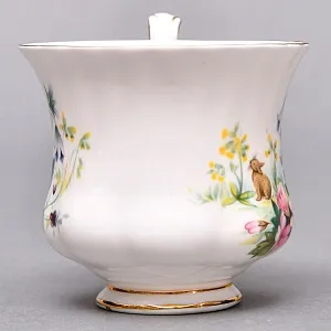 Коллекционная Фарфоровая Кофейная пара «Букет с колокольчиками», ROYAL ALBERT Англия.