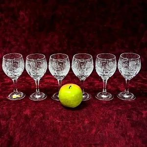 Хрустальные Бокалы для Вина серия «PARIS», NACHTMANN Германия 70-е годы ХХ века.