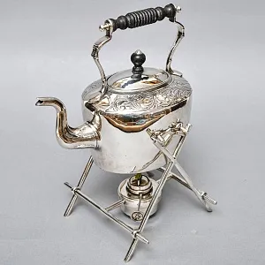 Старинная Бульотка - Чайник, GOLDSMITH & SILVERSMITH Сompany Ltd. Англия начало ХХ века.