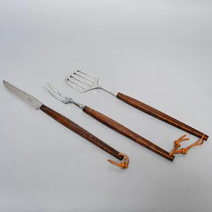 Набор инструментов для Барбекю - 3 предмета, Германия, JUSTINUS SOLINGEN, 80 -е годы ХХ века.